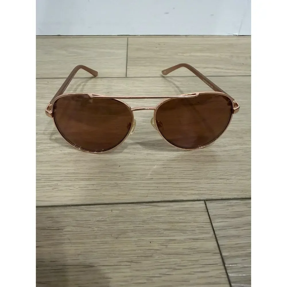 PIRANHA Rectangle Sunglasses gold metal Frame 81743